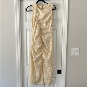 Maeve Checkered Midi Dress